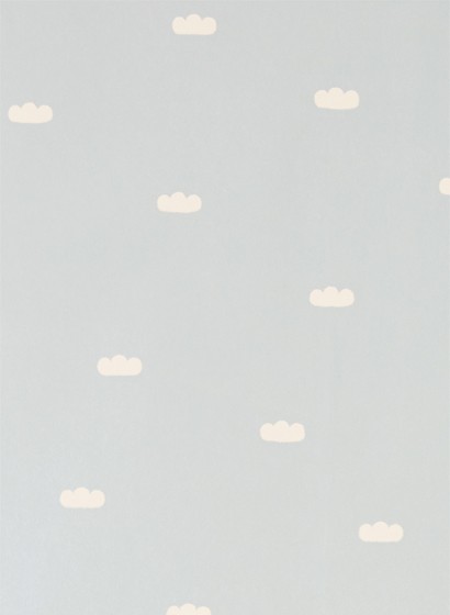 Majvillan Wallpaper Dreamy Clouds Dusty Blue
