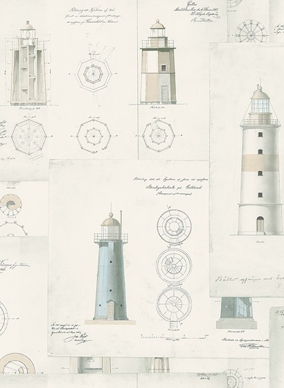 Skizzentapete Lighthouse von Boras - 8867