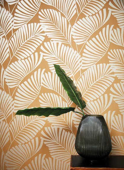 Palmenblätter Tapete Mala von Harlequin