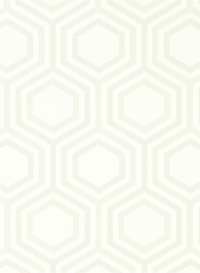 Hexagon Tapete Selo von Harlequin - Pearl/ Silver