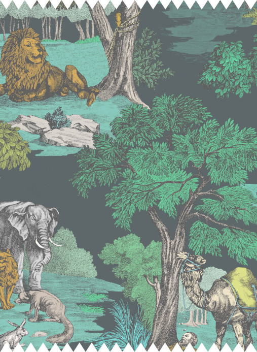 Cole & Son Stoff Versailles Grand Cotton - Viridian