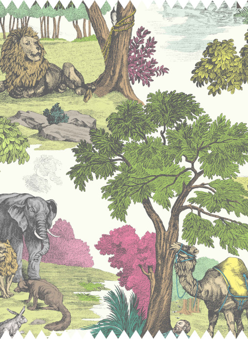 Cole & Son Stoff Versailles Grand Cotton - Bright Classic Multi