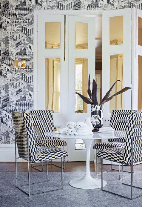 Cole & Son Tissu Tile Jacquard