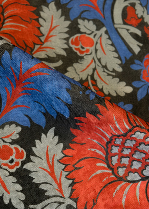 Coordonné Stoff Chinese Damask - Sapphire