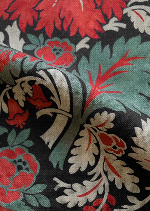 Coordonné Stoff Chinese Damask - Ruby