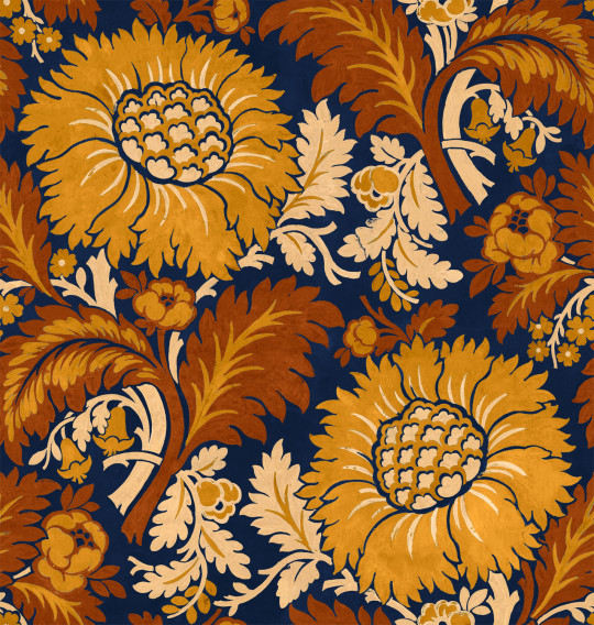 Coordonné Stoff Chinese Damask - Curry