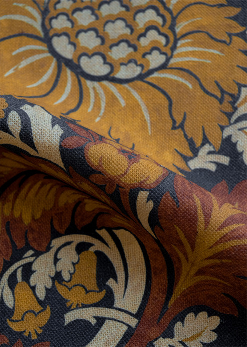 Coordonné Stoff Chinese Damask - Curry