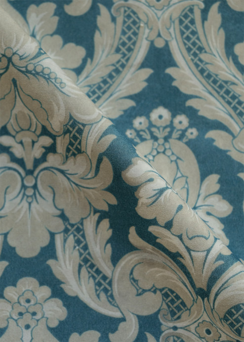 Coordonné Stoff Venetian Damask - Aqua