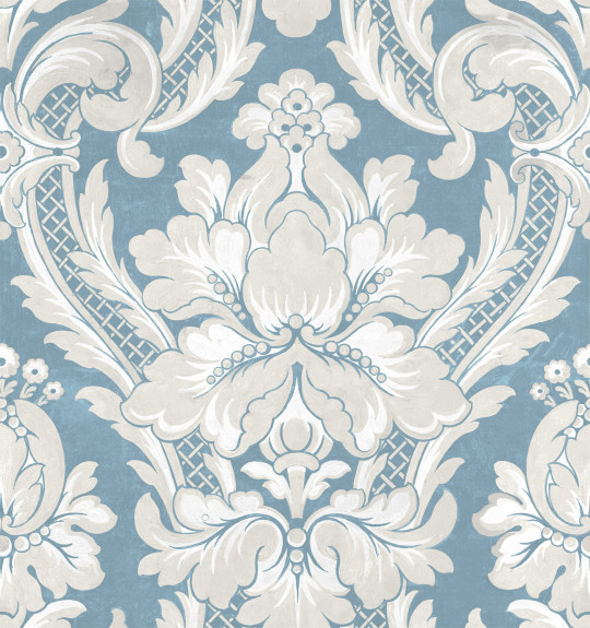 Coordonné Stoff Venetian Damask - Aqua
