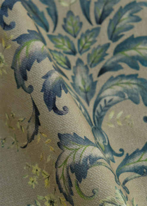 Coordonné Stoff French Damask - Sapphire
