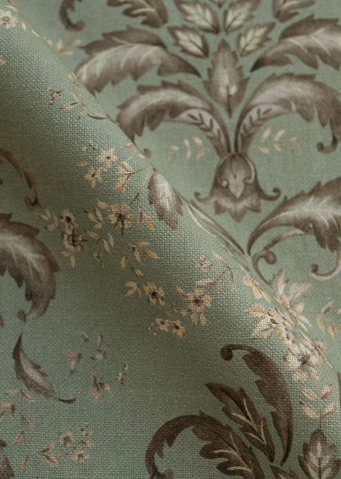 Coordonné Stoff French Damask - Aqua