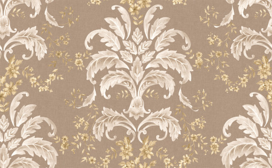 Coordonné Stoff French Damask - Papyrus