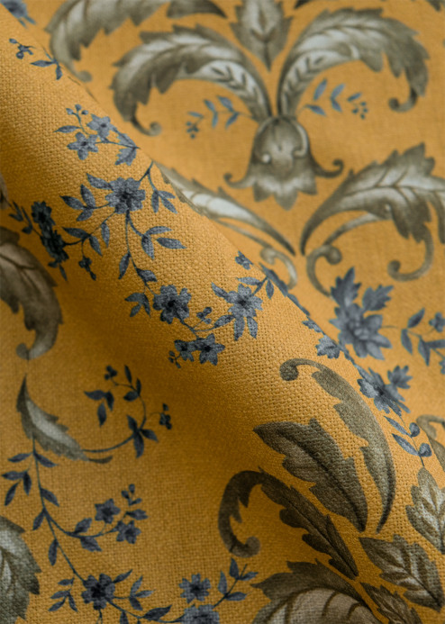Coordonné Stoff French Damask - Curry