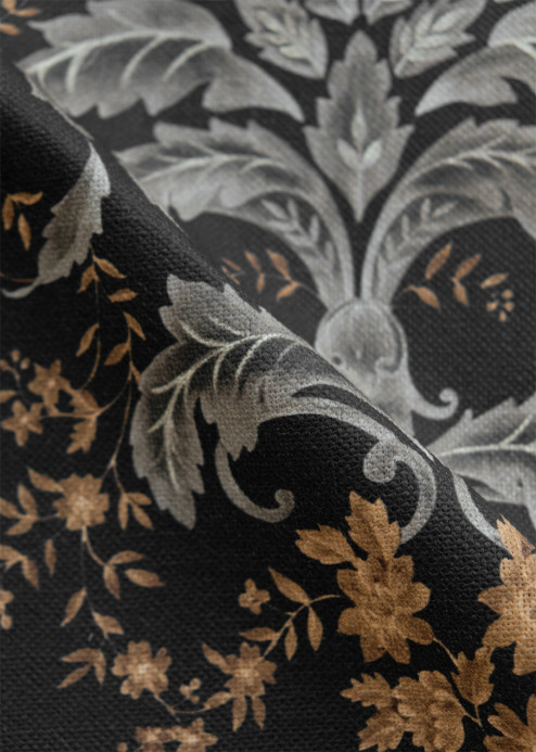 Coordonné Stoff French Damask - Onyx