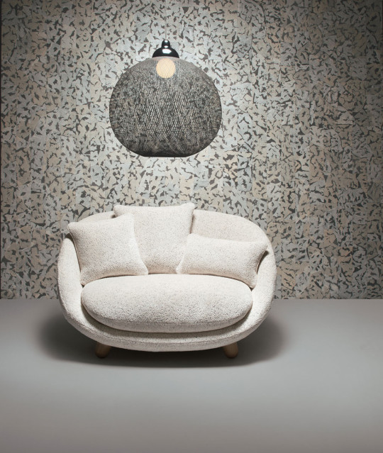 Moooi for Arte Carta da parati Armoured Boar - MO02111 - Black & White