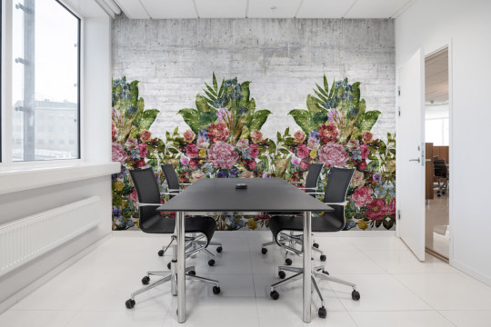 Blumentapete Flower Burst von Rebel Walls - Concrete