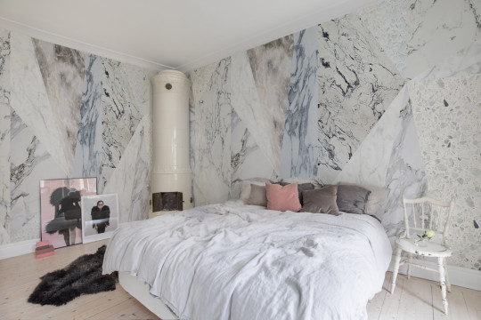 Marmor Tapete Big Diamond Marble von Rebel Walls
