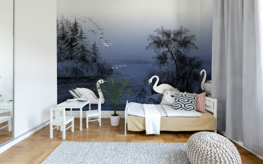 Rebel Walls Papier peint panoramique Swan Lake