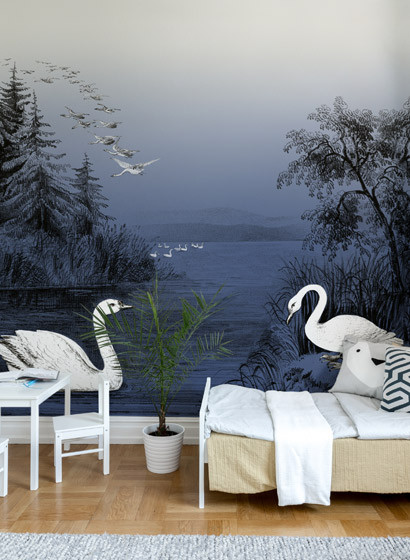 Rebel Walls Papier peint panoramique Swan Lake