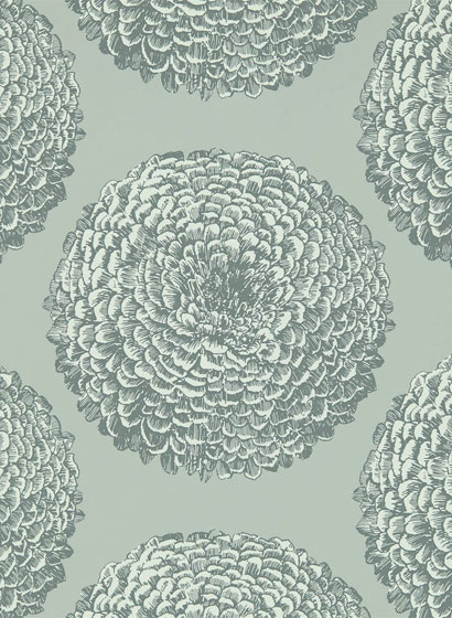 Blüten Tapete Elixity von Harlequin - Titanium