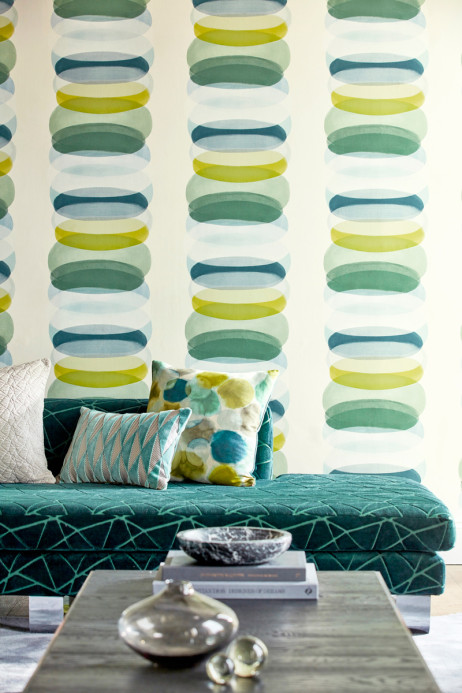 Kreistapete Elliptic von Harlequin - Emerald