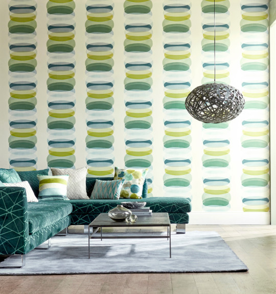 Kreistapete Elliptic von Harlequin - Emerald