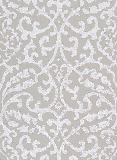 Nina Campbell Wallpaper Brideshead Grey