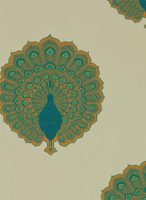 Sanderson Papier peint Kalapi - Peacock