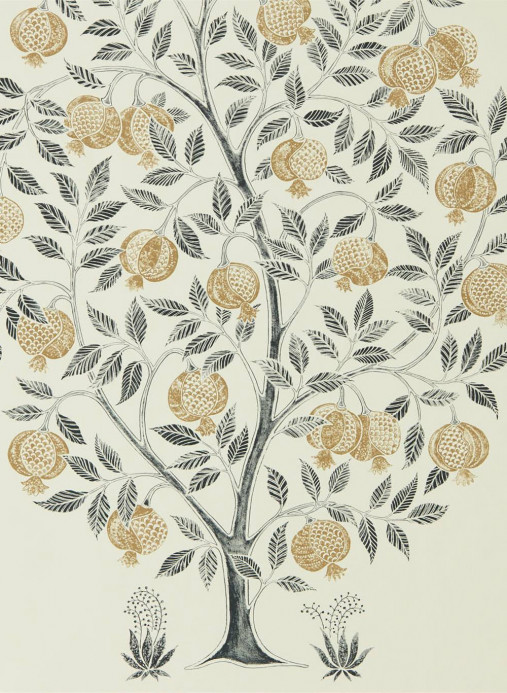 Sanderson Papier peint Anaar Tree - Charcoal/ Gold