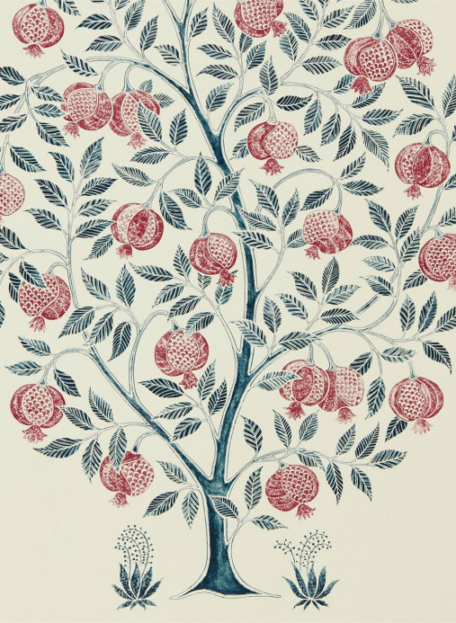 Sanderson Wallpaper Anaar Tree Annato/ Blueberry