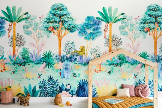 Wandbild Jungle von Sian Zeng - Colour