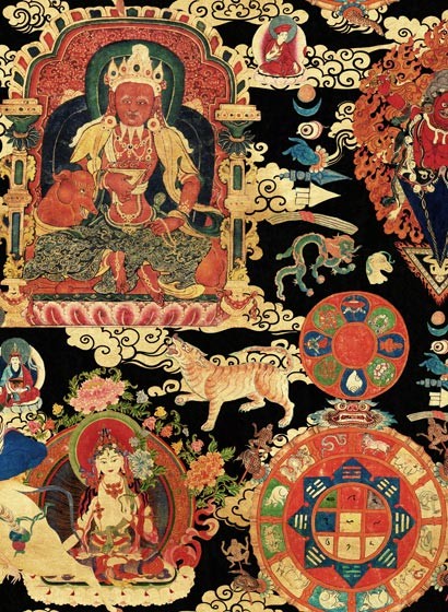 Asiatische Tapete Tibetan Tapestry von MINDTHEGAP - WP20450