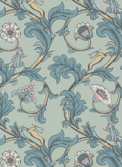 Little Greene Papier peint Stag Trail - Arsenic