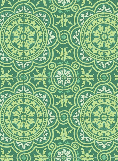 Cole & Son Papier peint Piccadilly - Mint on Forest