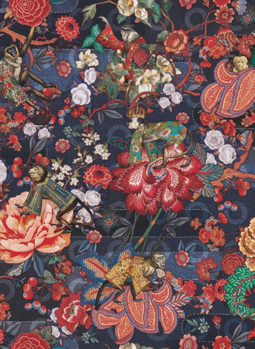 Tapete Rendezvous Tokyo Blue von Moooi - Indigo