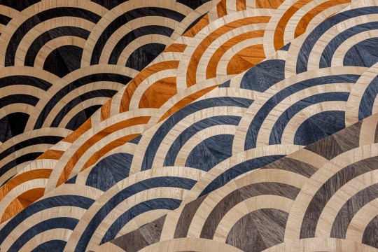 Tapete Lucky O's von Moooi - Birch & Black