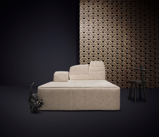 Tapete Lucky O's von Moooi - Birch & Black