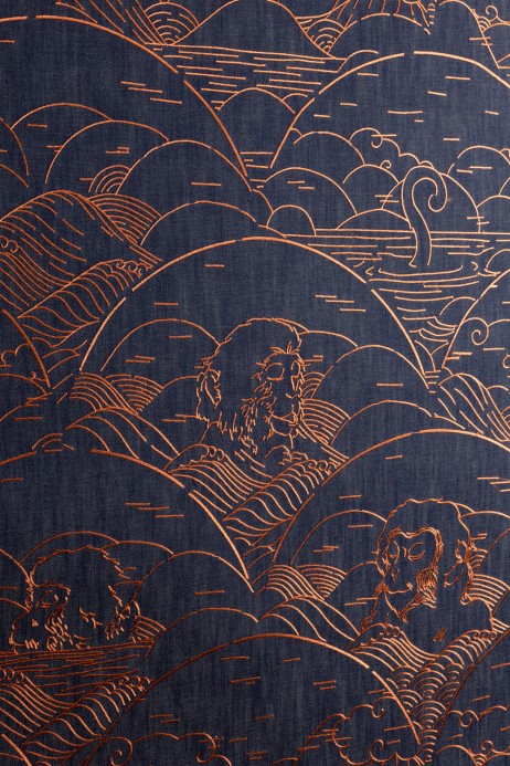 Moooi for Arte Papier peint Indigo Macaque - MO3000 - Copper
