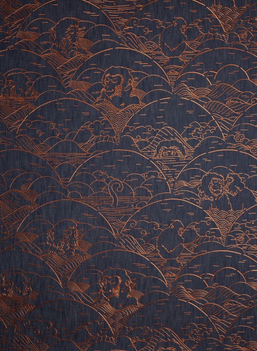 Moooi for Arte Papier peint Indigo Macaque - MO3000 - Copper
