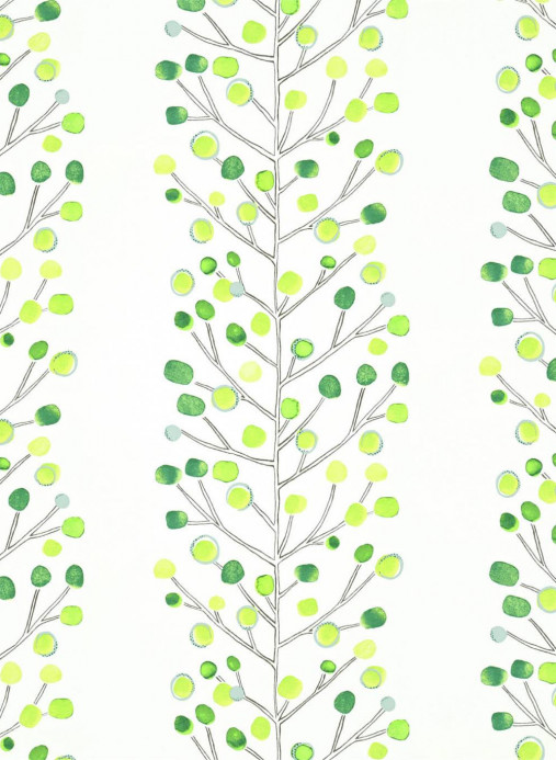 Scion Carta da parati Melinki Berry Tree - Emerald/ Lime/ Chalk