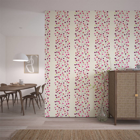 Scion Tapete Melinki Berry Tree - Mink/ Plum/ Bery/ Lime