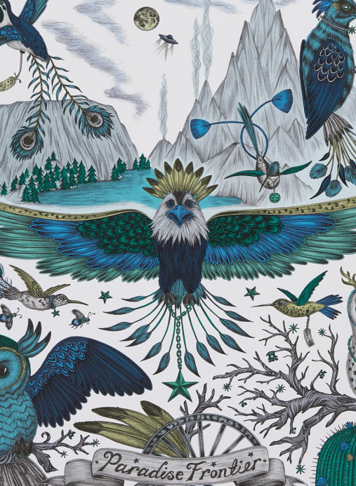 Clarke & Clarke Tapete Frontier - Blue