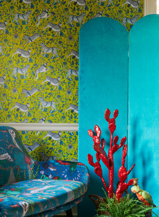 Clarke & Clarke Wallpaper Protea - Lime