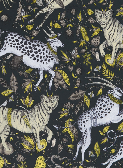 Clarke & Clarke Tapete Protea - Charcoal