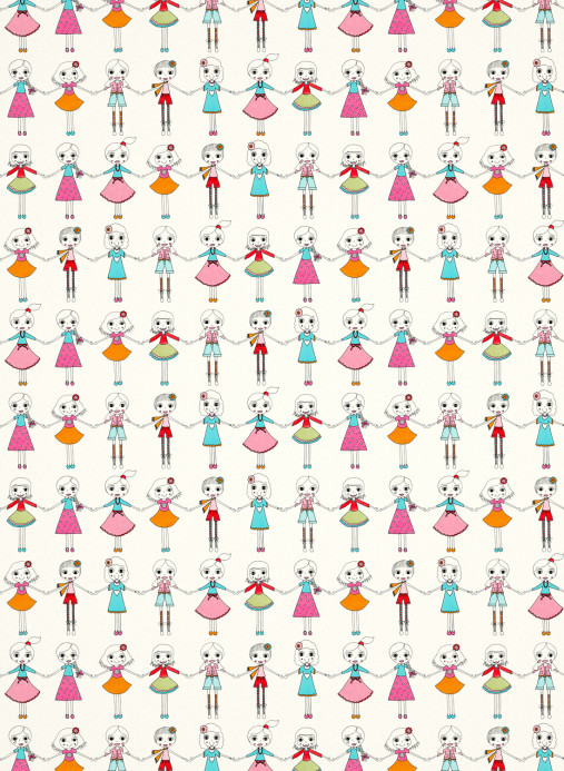 Harlequin Tapete Best of Friends - Neutral/ Multi