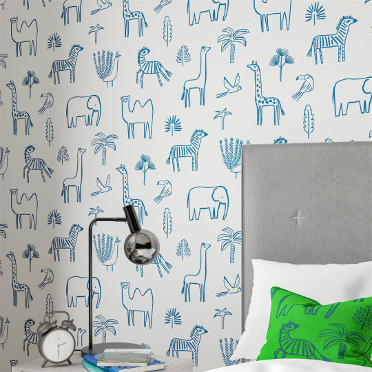 Harlequin Tapete Funky Jungle - Navy
