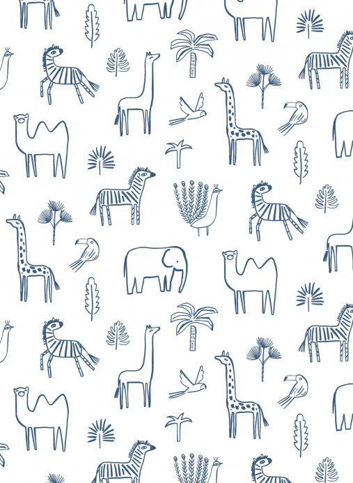 Harlequin Tapete Funky Jungle - Navy