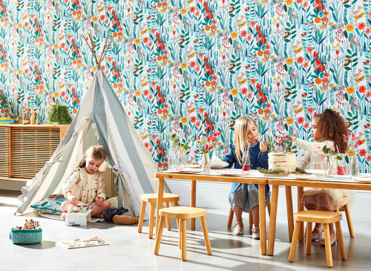 Harlequin Wallpaper Hide and Seek