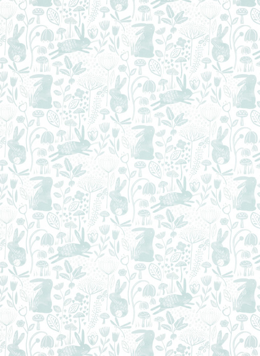 Harlequin Tapete Into the Meadow - Duck Egg