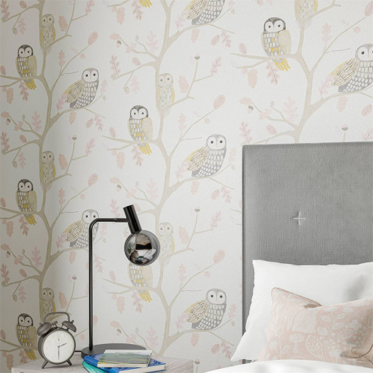 Harlequin Wallpaper Little Owls Powder